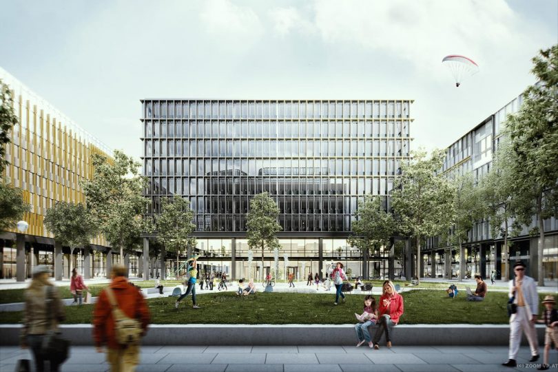 Rendering Immobilie im Quartier Belvedere Central © ZOOM visual project gmbh