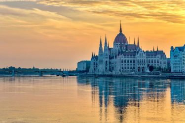 Budapest bei Sonnenaufgang